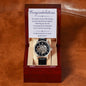 On Your Graduation- As one door closes- Men's Openwork Watch