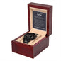 To an incredible father- I can't do this without you- black chronograph watch