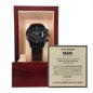 To my man- I choose you to grow old with-Black Chronograph Watch