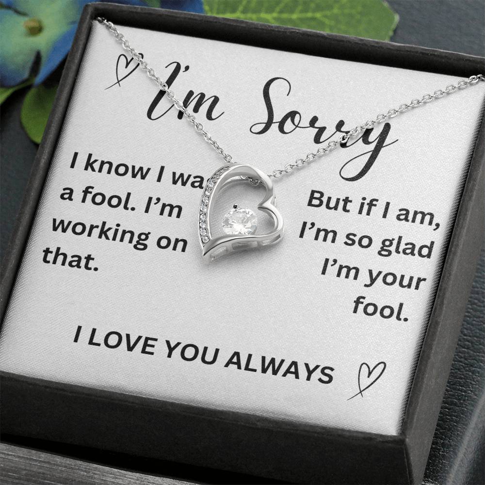 To my girl- I'm sorry- forever love necklace