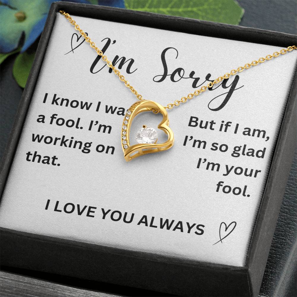 To my girl- I'm sorry- forever love necklace