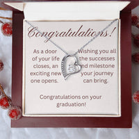 Load image into Gallery viewer, on your graduation- as one door closes-forever love necklace
