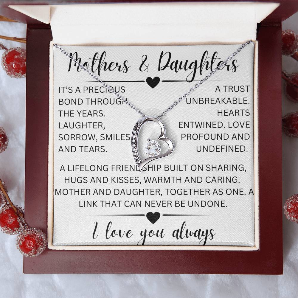 Mothers and daughters- forever love necklace