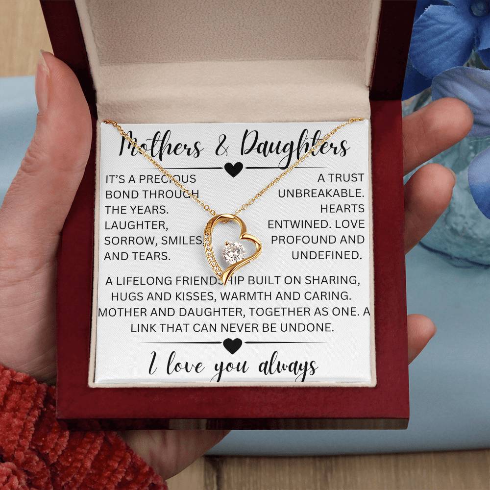 Mothers and daughters- forever love necklace