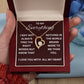 Forever Love Necklace- The Right Words- Wife, Girlfriend