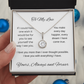 My one wish- To my wife/ girlfriend- eternal hope necklace