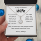 My wish for you- to my wife-  eternal hope necklace