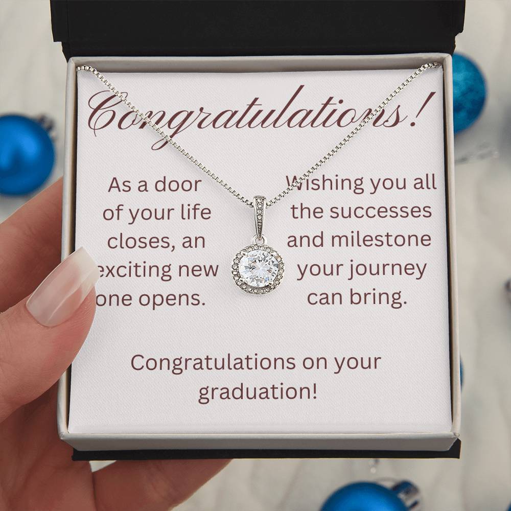 on your graduation- as one door closes- eternal hope necklace