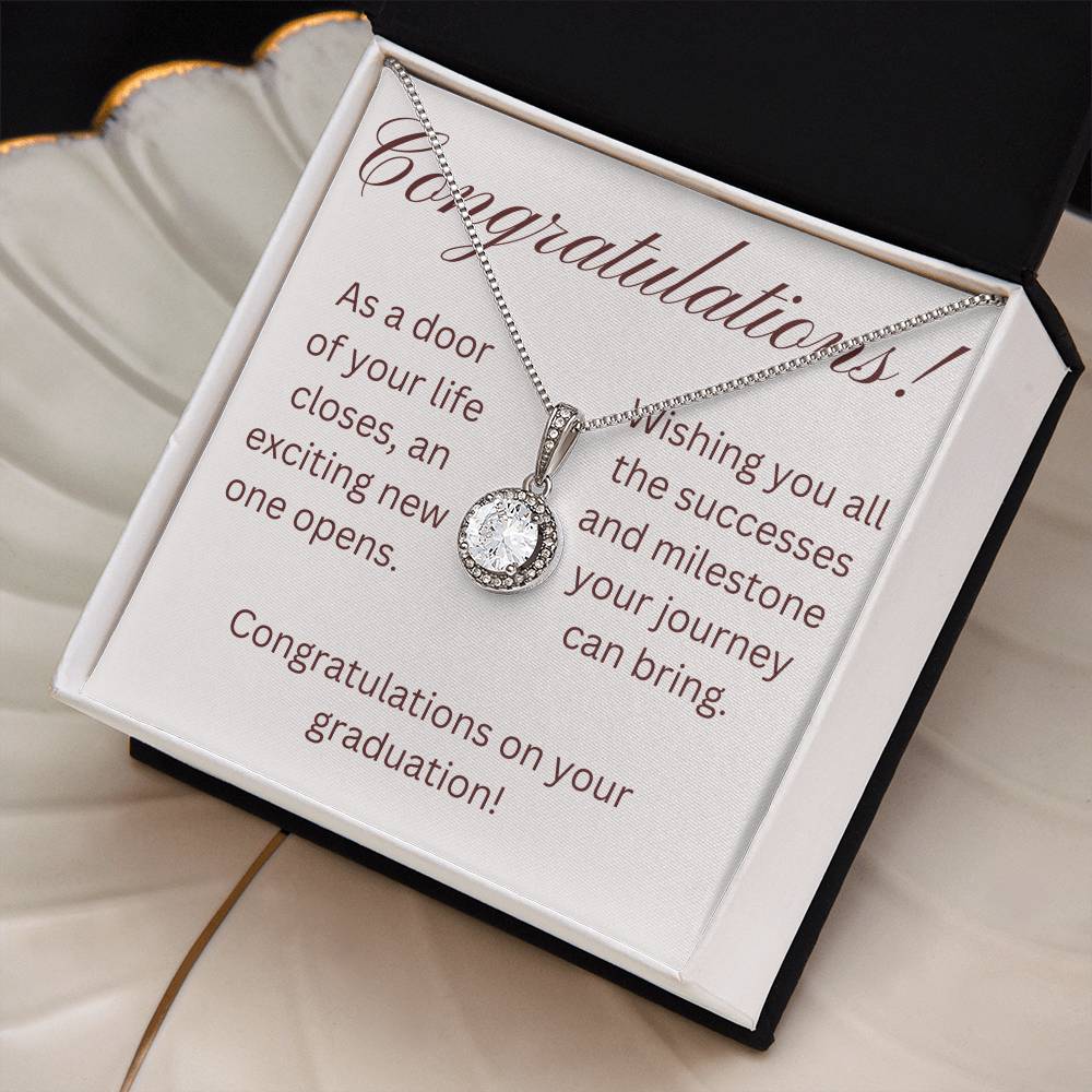 on your graduation- as one door closes- eternal hope necklace