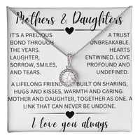 Mothers and daughters- eternal hope necklace