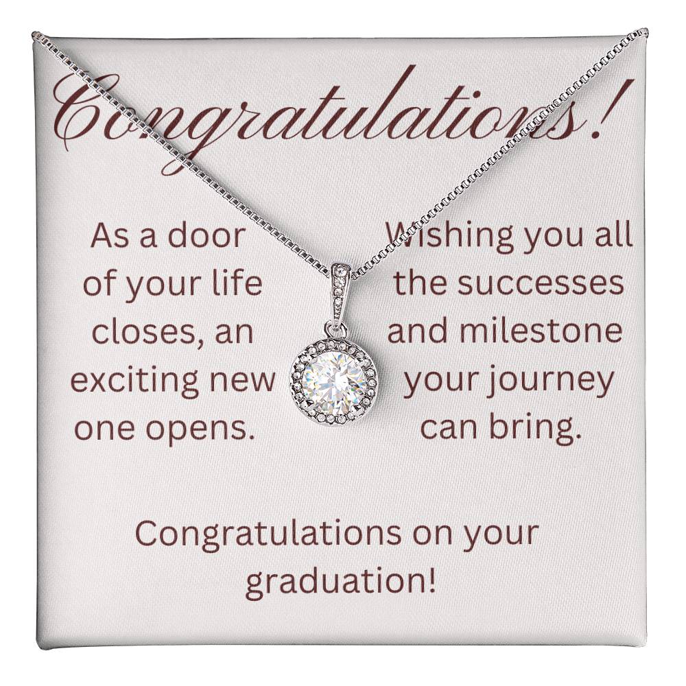 on your graduation- as one door closes- eternal hope necklace