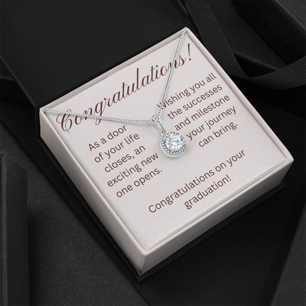 on your graduation- as one door closes- eternal hope necklace