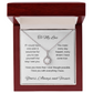 My one wish- To my wife/ girlfriend- eternal hope necklace