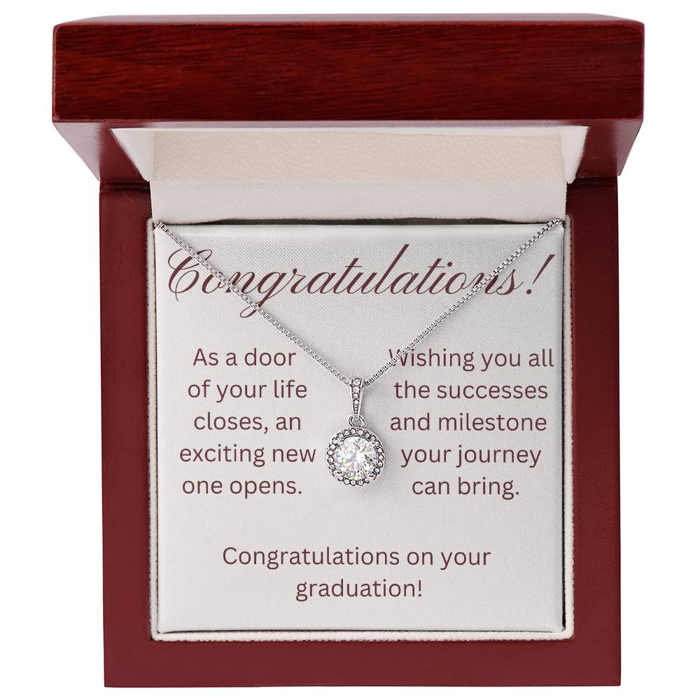 on your graduation- as one door closes- eternal hope necklace