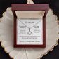 My one wish- To my wife/ girlfriend- eternal hope necklace