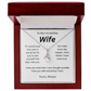 My wish for you-to my wife- alluring beauty necklace