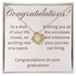 on your graduation- as one door closes-- love knot necklace