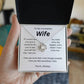 My wish for you-to my wife- love knot necklace