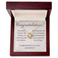 on your graduation- as one door closes-- love knot necklace