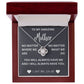 To my mother- no matter where we are- Love Knot Necklace