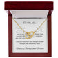 My one wish- To my wife/ girlfriend- interlocking Hearts necklace