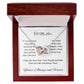 My one wish- To my wife/ girlfriend- interlocking Hearts necklace
