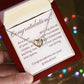 on your graduation- as one door closes- interlocking hearts necklace