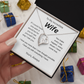 My wish for you-to my wife- forever love necklace