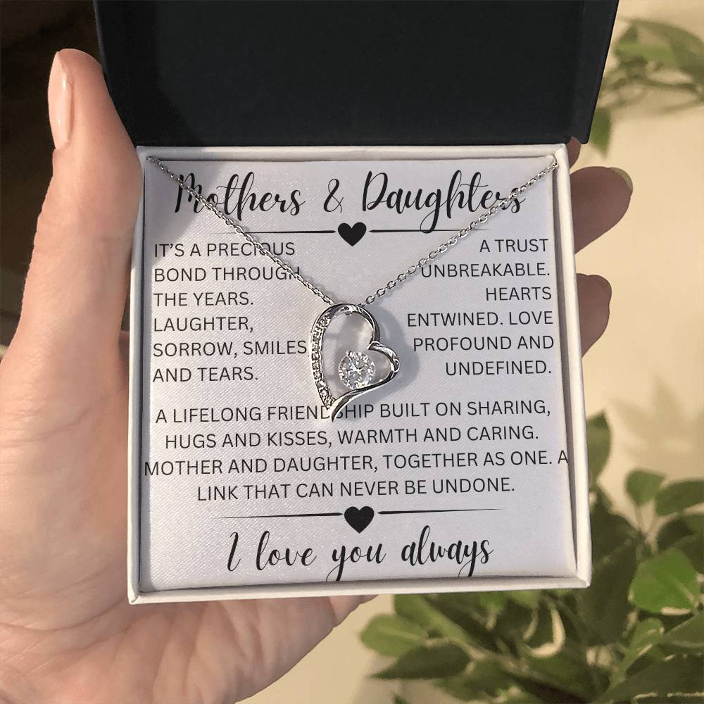 Mothers and daughters- forever love necklace