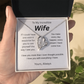 My wish for you-to my wife- forever love necklace
