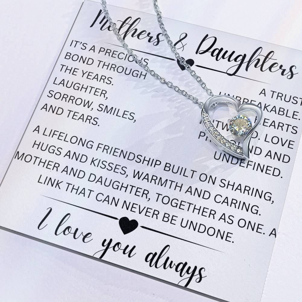 Mothers and daughters- forever love necklace