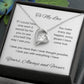 My one wish- To my wife/ girlfriend- forever love necklace