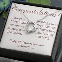 Load image into Gallery viewer, on your graduation- as one door closes-forever love necklace
