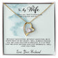 To My Wife- I Choose You- Forever Love necklace