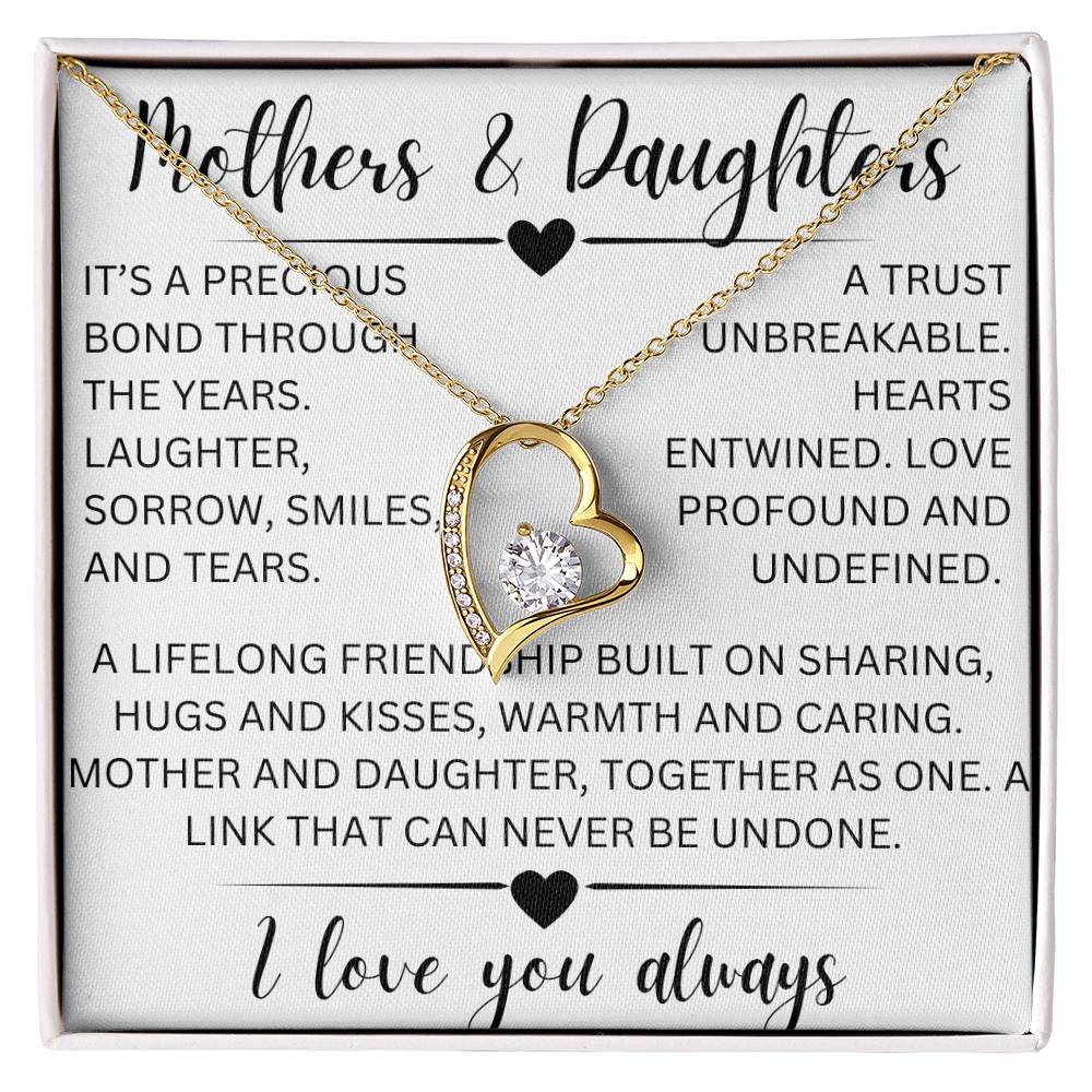 Mothers and daughters- forever love necklace