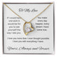 My one wish- To my wife/ girlfriend- forever love necklace