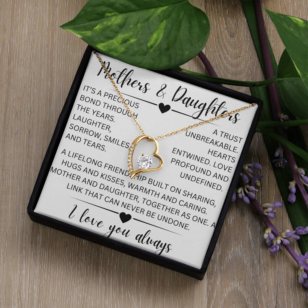 Mothers and daughters- forever love necklace