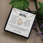 My wish for you-to my wife- forever love necklace
